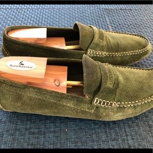 Boggi Green Suede Driving Shoes